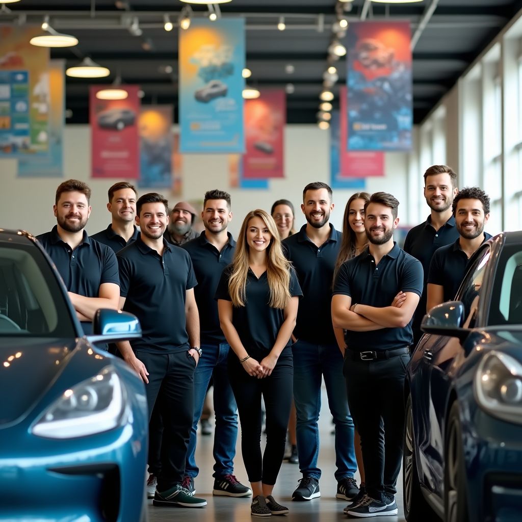 Equipo de ElectroAutos en convención anual