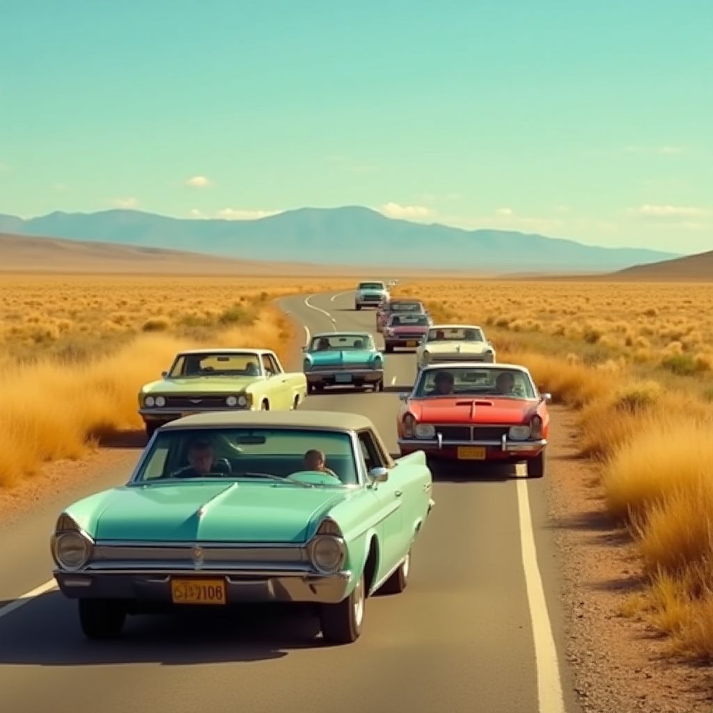 Caravana de vehículos eléctricos