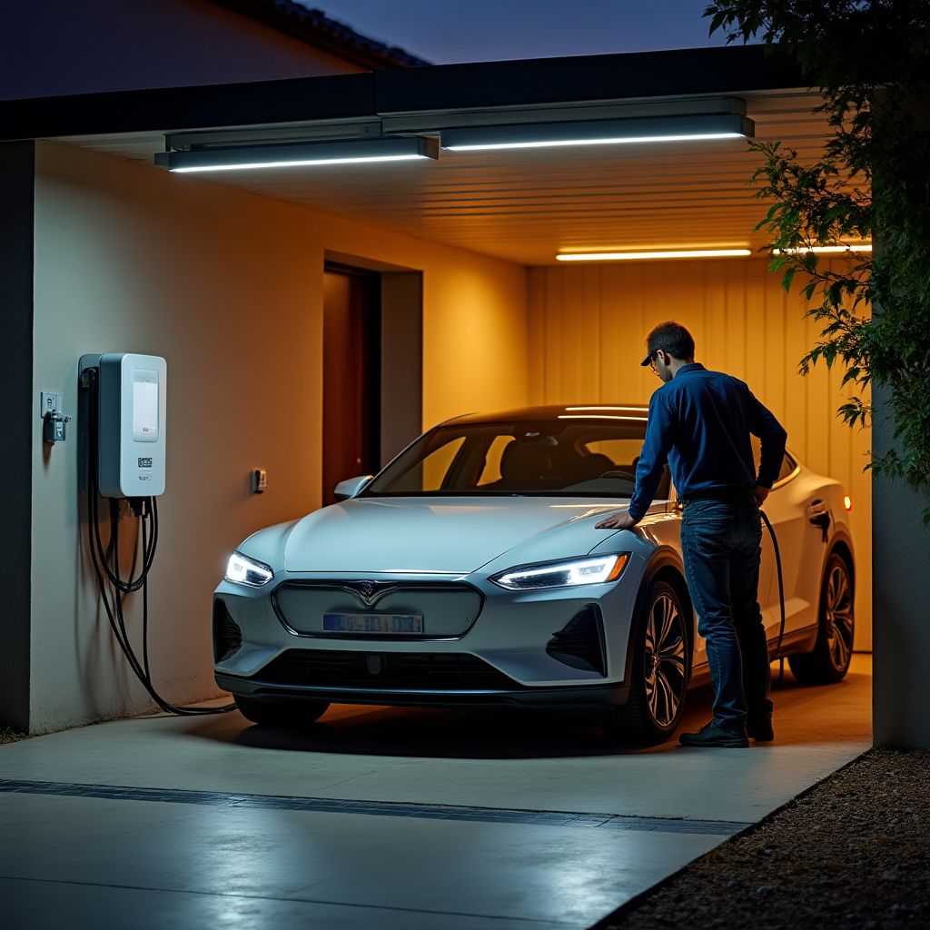 Instalación de estaciones de carga domésticas